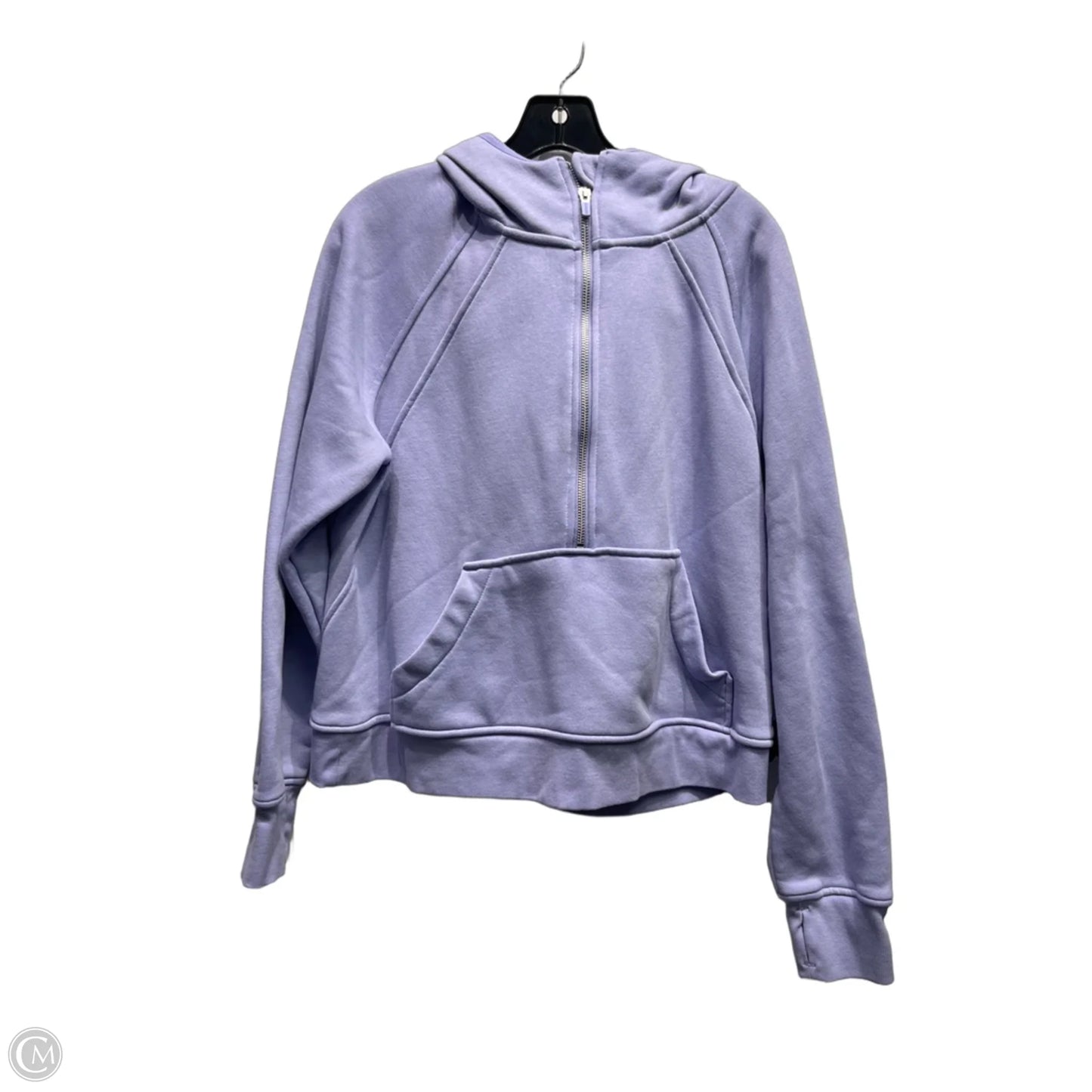 Athletic Sweatshirt Hoodie By Danskin In Purple, Size: L