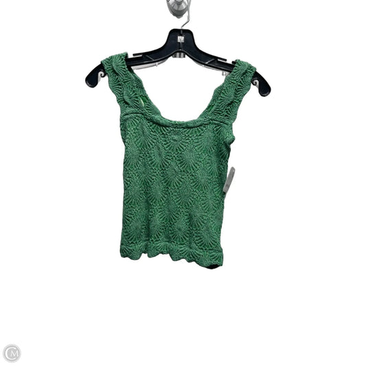 Top Sleeveless By Free People In Green, Size: S