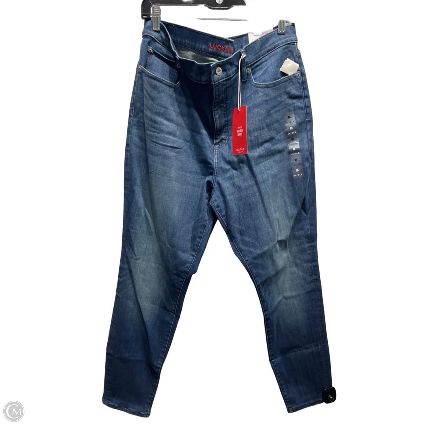 Jeans Skinny By Lucky Brand In Blue Denim, Size: 18