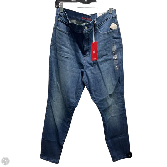 Jeans Skinny By Lucky Brand In Blue Denim, Size: 18
