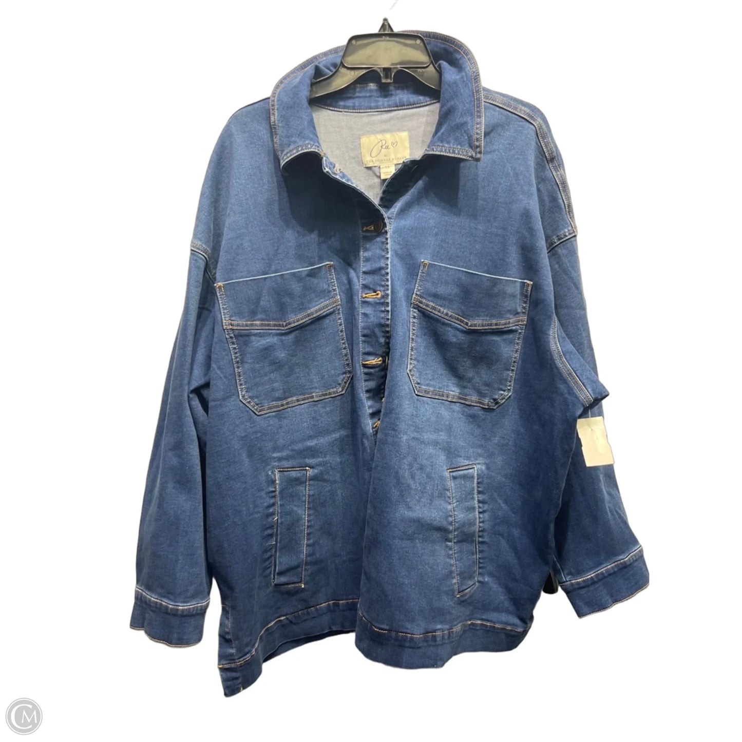 Jacket Denim By The Pioneer Woman In Blue Denim, Size: 1x