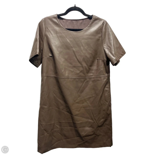 Dress Work By Clothes Mentor In Brown, Size: L