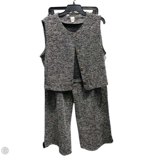 Pants Set 2pc By Jules & Leopold In Black & White, Size: L