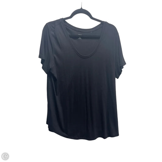 Top Short Sleeve Basic By Ana In Black, Size: Xl