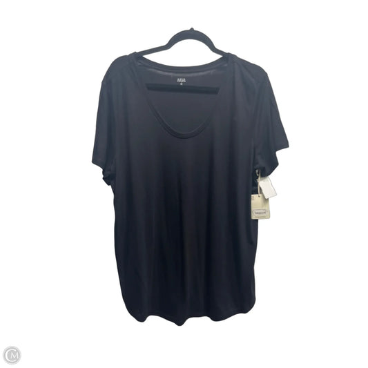 Top Short Sleeve Basic By Ana In Black, Size: Xl