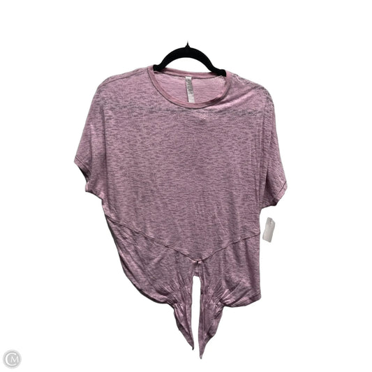 Athletic Top Short Sleeve By Lululemon In Purple, Size: 6