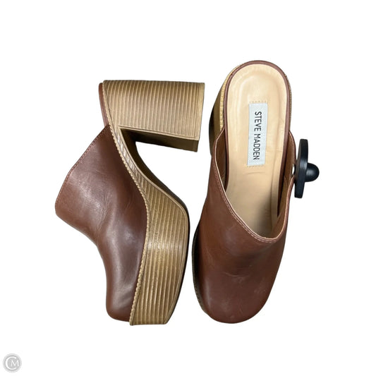 Shoes Heels Block By Steve Madden In Brown, Size: 7.5