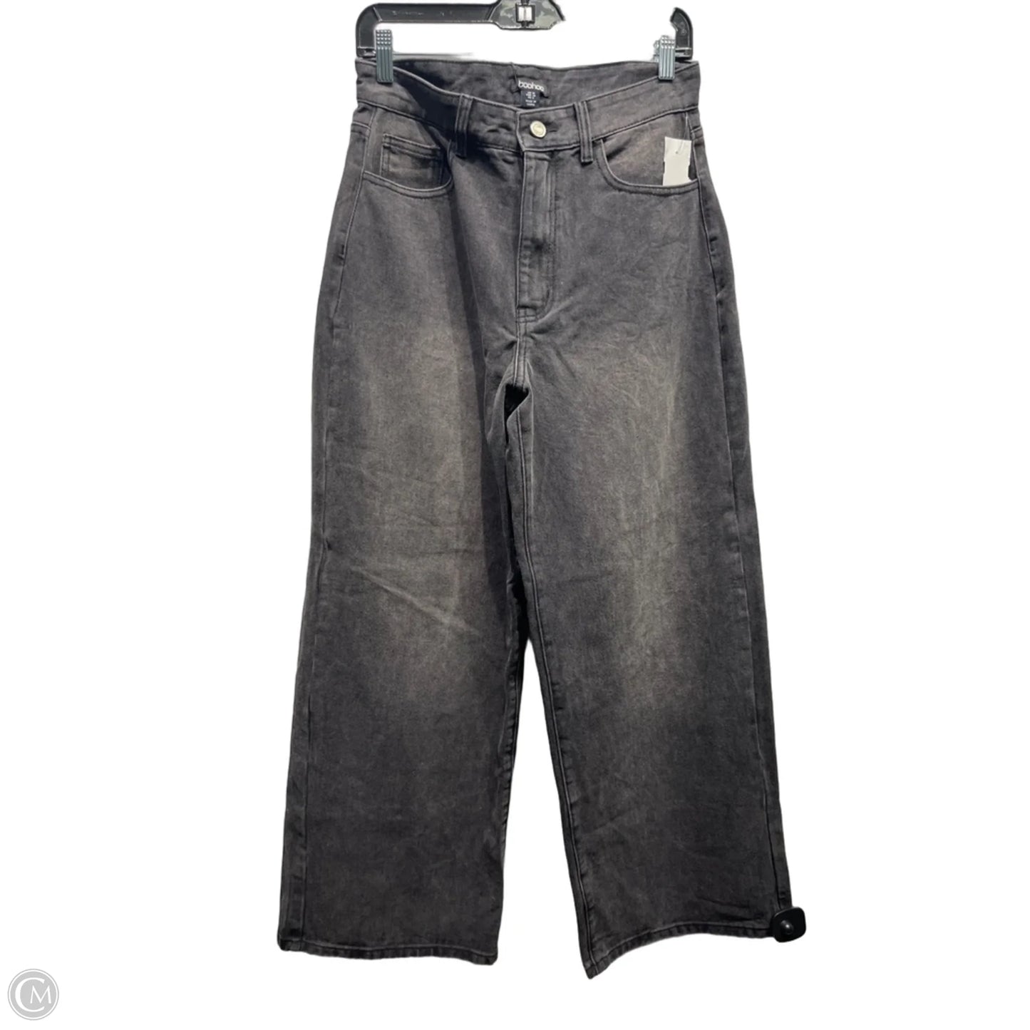 Jeans Wide Leg By Boohoo Boutique In Black Denim, Size: 6