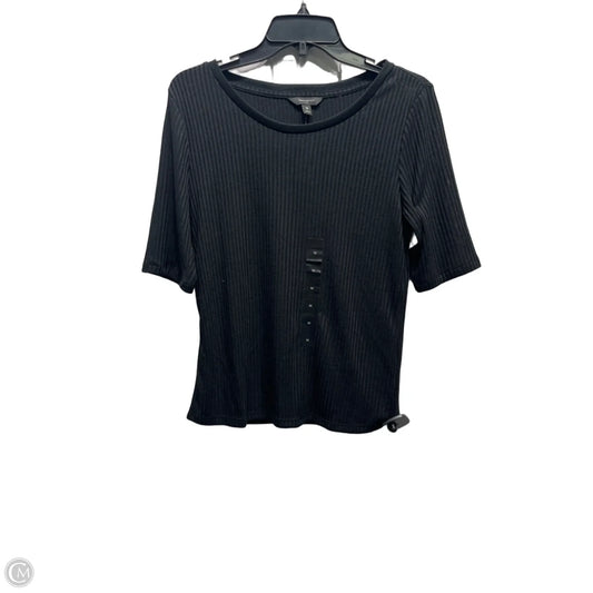 Top Short Sleeve By Banana Republic In Black, Size: M