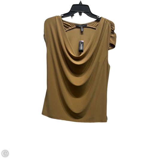 Top Short Sleeve By White House Black Market In Tan, Size: M