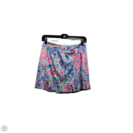 Skort Designer By Lilly Pulitzer In Blue & Pink, Size: S