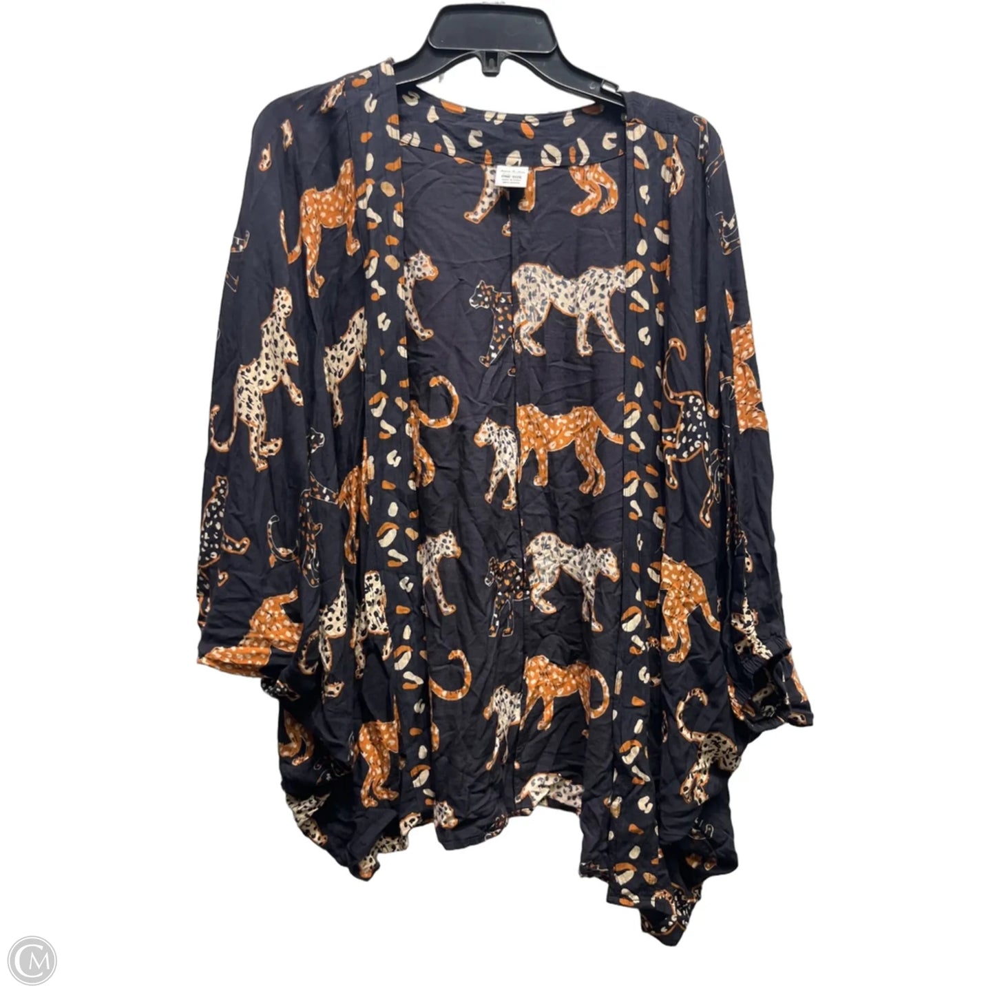 Kimono By Anna & Ava In Black & Tan, Size: Osfm