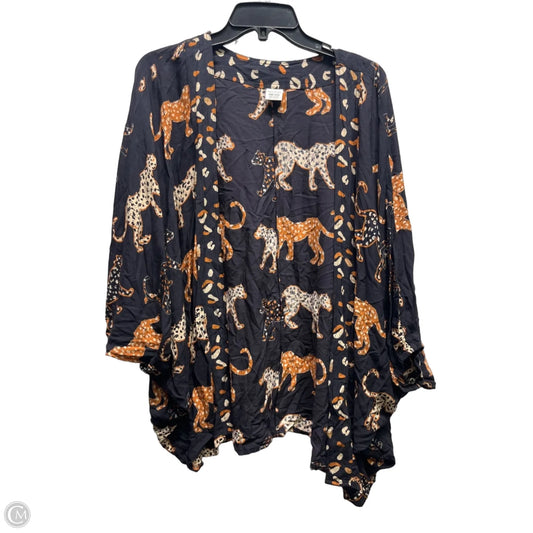 Kimono By Anna & Ava In Black & Tan, Size: Osfm