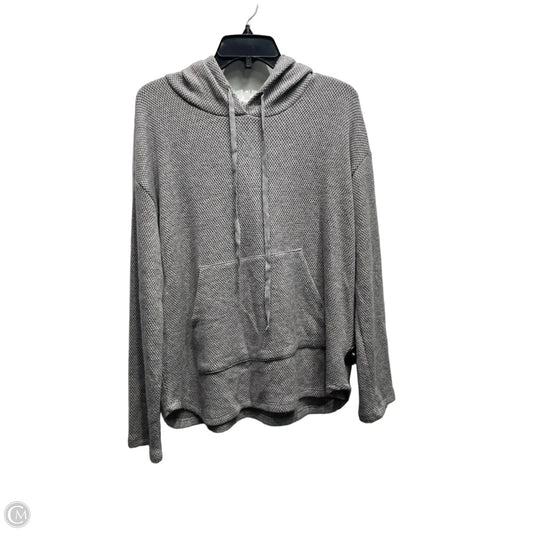 Sweatshirt Hoodie By Johnny Was In Grey, Size: S