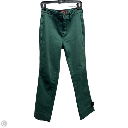 Jeans Straight By Johnny Was In Green Denim, Size: 4