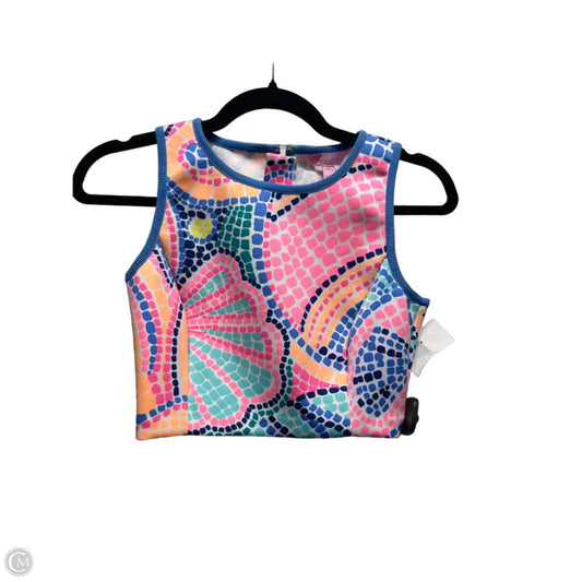 Top Sleeveless Designer By Lilly Pulitzer In Blue & Pink, Size: Xs