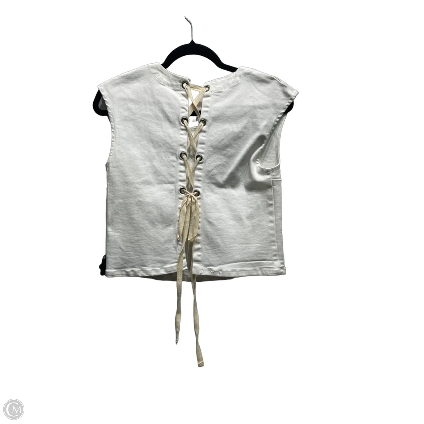Top Sleeveless By Clothes Mentor In White, Size: Xs