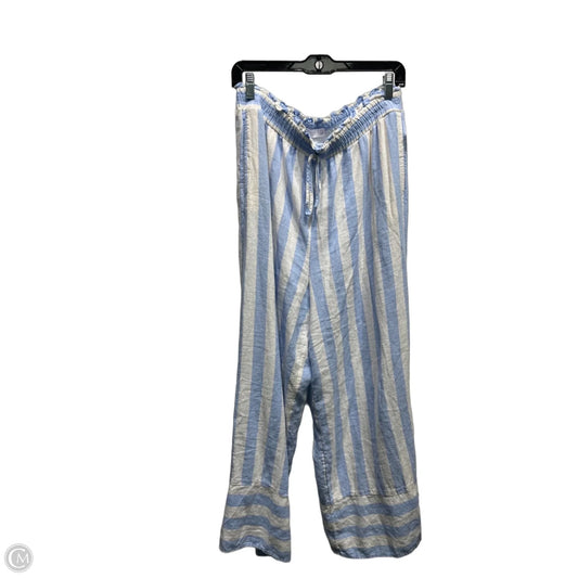 Pants Wide Leg By Lc Lauren Conrad In Blue & White, Size: L