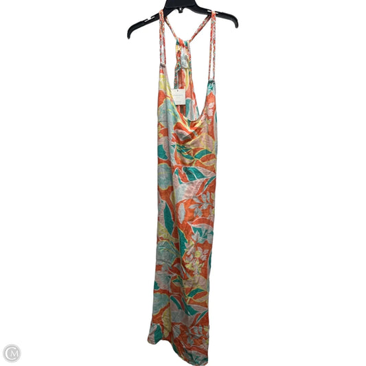 Swimwear Cover-up By Cynthia Rowley In Green & Orange, Size: L