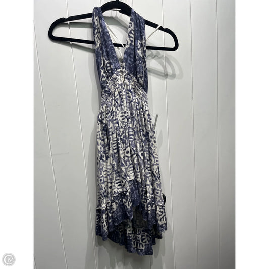 Dress Casual Short By Free People In Blue & White, Size: Xs
