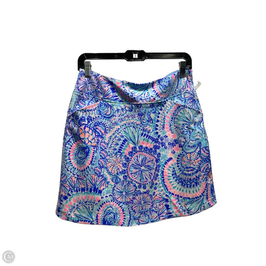 Skort Designer By Lilly Pulitzer In Blue & Pink, Size: 4