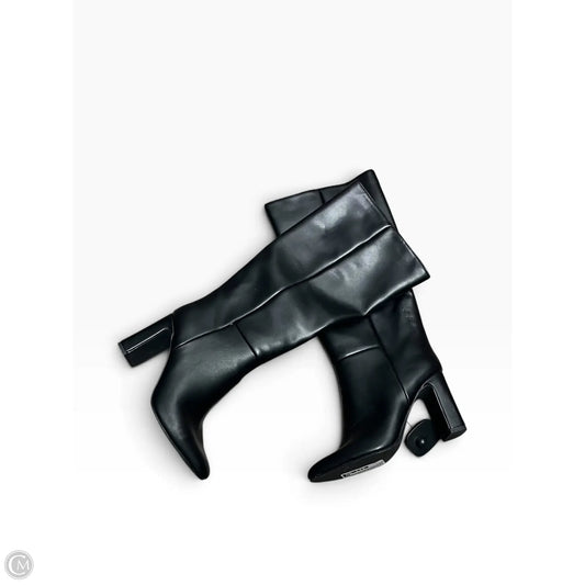 Boots Knee Heels By A New Day In Black, Size: 6