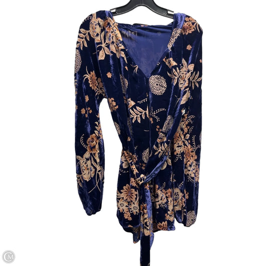 Dress Party Short By House Of Harlow In Blue & Tan, Size: S