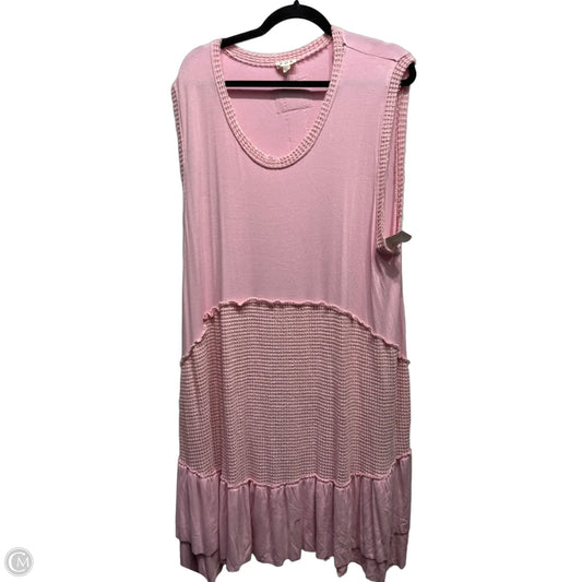 Dress Casual Short By Pol In Pink, Size: 3x
