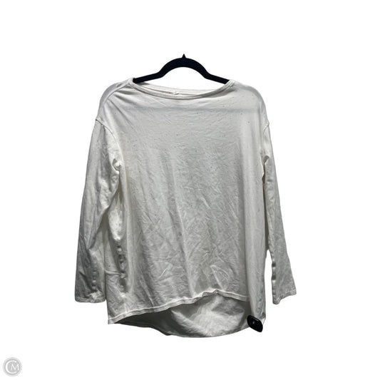 Athletic Top Long Sleeve Crewneck By Lululemon In White, Size: 6