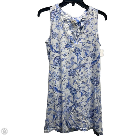 Dress Designer By Lilly Pulitzer In Blue & White, Size: S