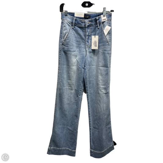 Jeans Wide Leg By Judy Blue In Blue Denim, Size: 4