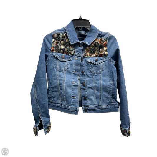 Jacket Denim By Calvin Klein In Blue Denim, Size: Xs
