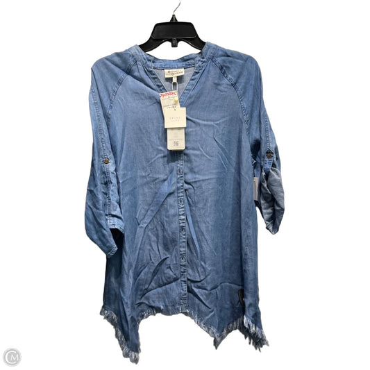 Tunic Long Sleeve By HESTER ORCHARD In Blue, Size: S