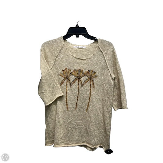 Top 3/4 Sleeve By Lulu B In Cream, Size: Xs