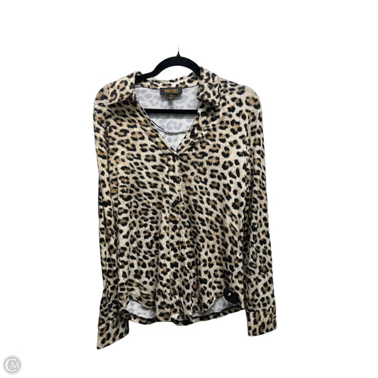 Top Long Sleeve By Truth In Black & Cream, Size: M