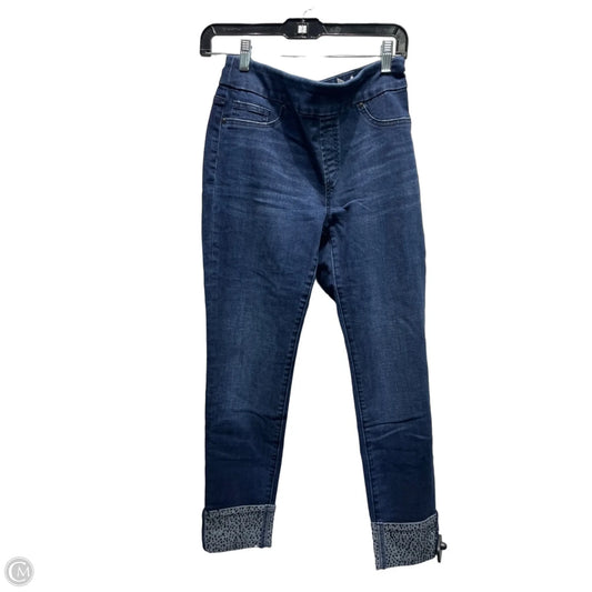 Jeans Straight By Chicos In Blue Denim, Size: 4