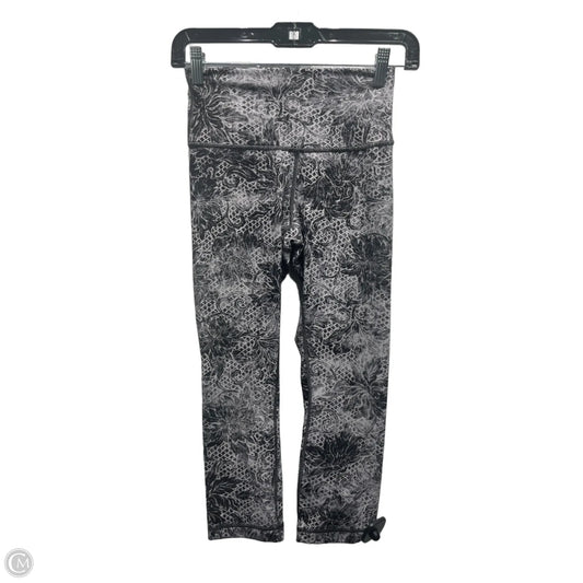 Athletic Leggings By Lululemon In Black & White, Size: 4