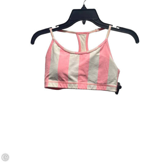 Athletic Bra By Lululemon In Pink & White, Size: S