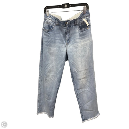 Jeans Straight By Democracy In Blue Denim, Size: 14