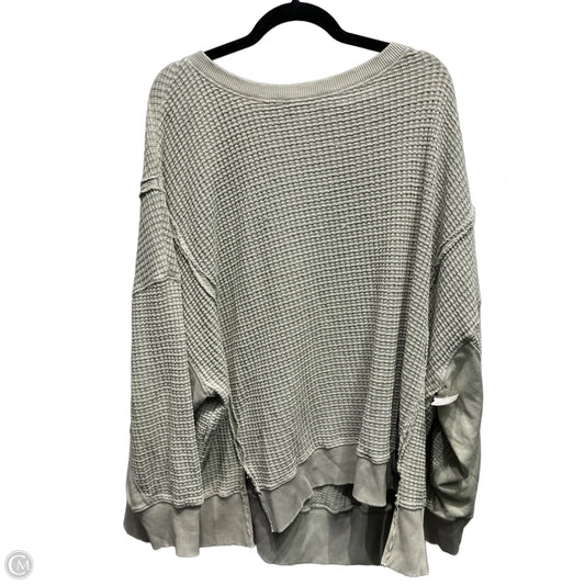 Top Long Sleeve By American Eagle In Green, Size: Xl