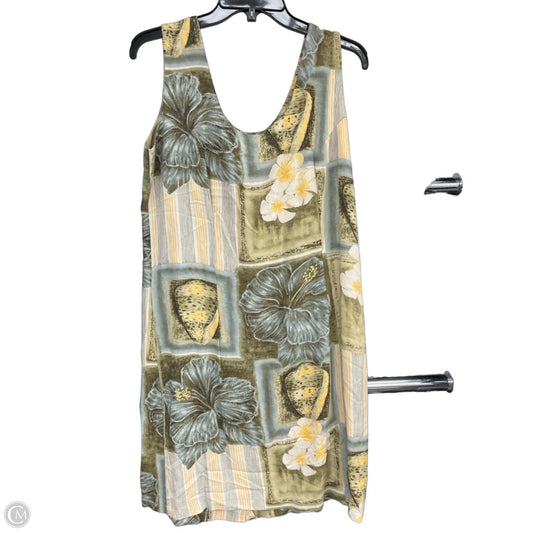 Dress Casual Short By Jams World In Green & Yellow, Size: M