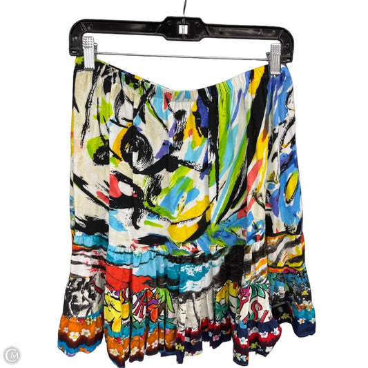 Skirt Mini & Short By Jams World In Blue & Yellow, Size: Xl