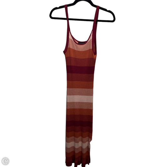 Dress Casual Maxi By Banana Republic In Orange & Red, Size: S