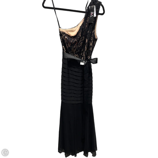 Dress Party Long By Betsy And Adam In Black & Tan, Size: 8p