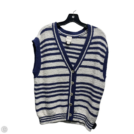Vest Other By Maeve In Blue & White, Size: Xs