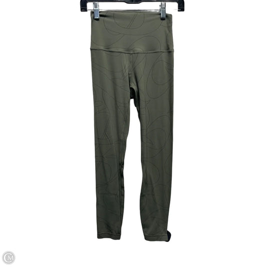 Athletic Leggings By Lululemon In Green, Size: 2