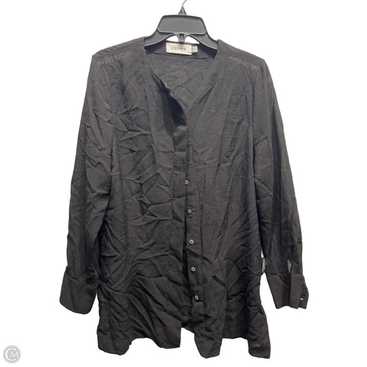 Tunic Long Sleeve By CEFINN In Black, Size: 10