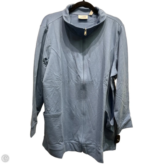 Jacket Other By Denim And Company In Blue, Size: 1x