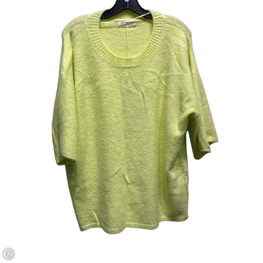 Sweater Short Sleeve By Free People In Yellow, Size: Xs