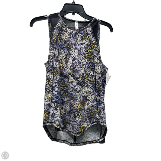 Athletic Tank Top By Lululemon In Blue & Yellow, Size: 6